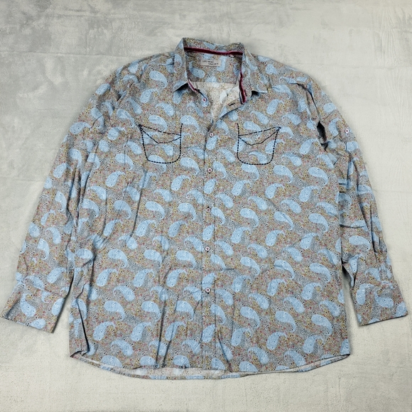 Luchiano Visconti Tan Multicolor Gingham Shirt – 100% Organic Cotton main image 0